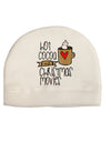 Hot Cocoa and Christmas Movies Child Fleece Beanie Cap Hat-Beanie-TooLoud-White-One-Size-Fits-Most-Davson Sales