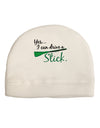 Drive Stick Green Adult Fleece Beanie Cap Hat-Beanie-TooLoud-White-One-Size-Fits-Most-Davson Sales