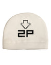 Player Two Selection Icon Adult Fleece Beanie Cap Hat-Beanie-TooLoud-White-One-Size-Fits-Most-Davson Sales