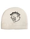 Booobies Child Fleece Beanie Cap Hat-Beanie-TooLoud-White-One-Size-Fits-Most-Davson Sales