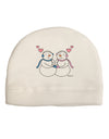 Cute Snowman and Snowwoman Couple Child Fleece Beanie Cap Hat by TooLoud-Beanie-TooLoud-White-One-Size-Fits-Most-Davson Sales