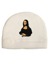 Mona Cutout Adult Fleece Beanie Cap Hat-Beanie-TooLoud-White-One-Size-Fits-Most-Davson Sales