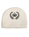 Crown and Laurel Adult Fleece Beanie Cap Hat-Beanie-TooLoud-White-One-Size-Fits-Most-Davson Sales