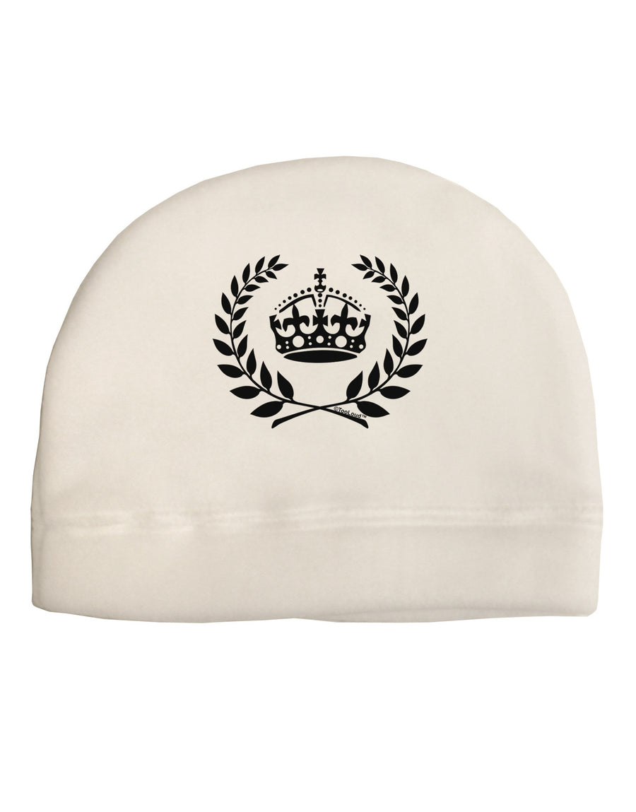 Crown and Laurel Adult Fleece Beanie Cap Hat-Beanie-TooLoud-White-One-Size-Fits-Most-Davson Sales