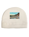 CO Rockies View with Text Adult Fleece Beanie Cap Hat-Beanie-TooLoud-White-One-Size-Fits-Most-Davson Sales