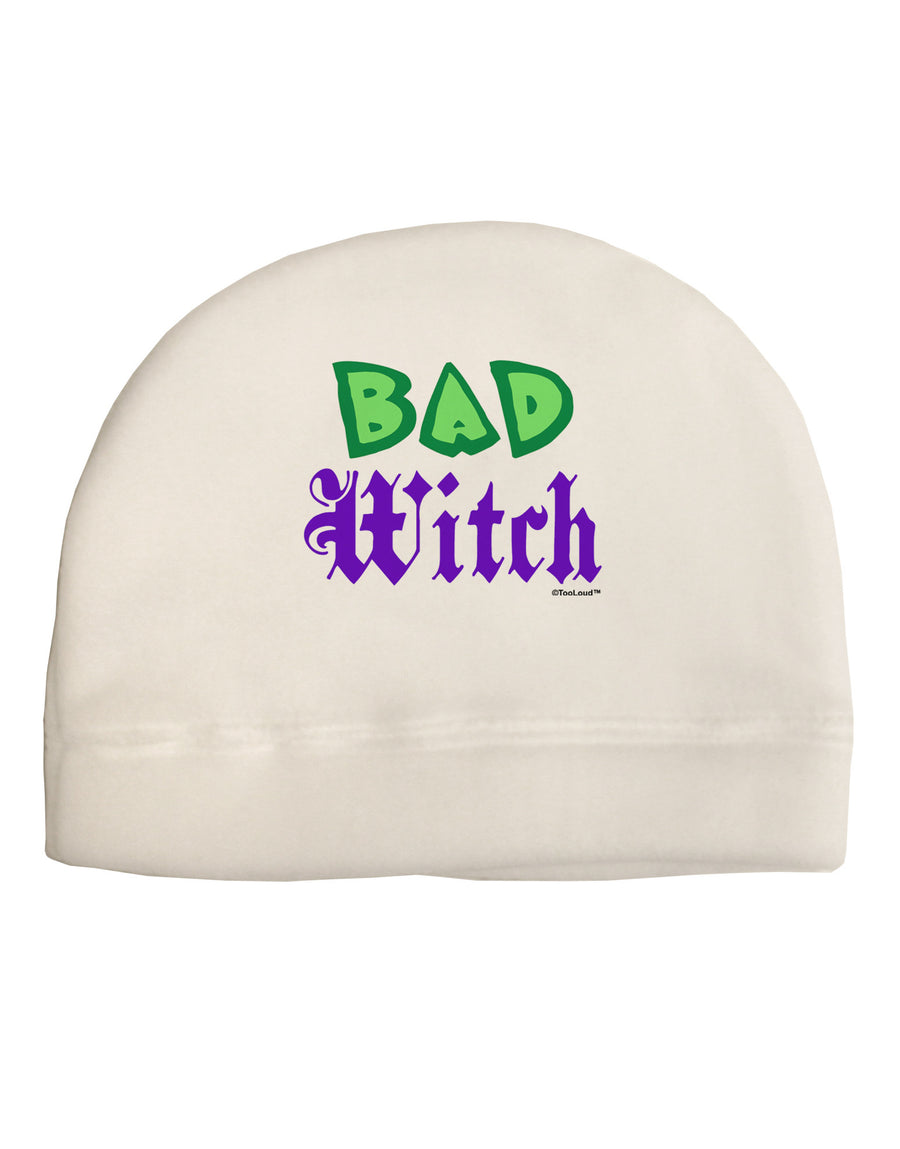 Bad Witch Color Green Child Fleece Beanie Cap Hat-Beanie-TooLoud-White-One-Size-Fits-Most-Davson Sales