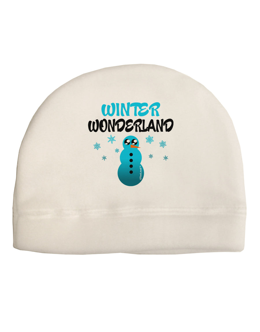 Winter Wonderland Snowman Adult Fleece Beanie Cap Hat-Beanie-TooLoud-White-One-Size-Fits-Most-Davson Sales