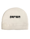 Chicago Skyline Cutout Adult Fleece Beanie Cap Hat by TooLoud-Beanie-TooLoud-White-One-Size-Fits-Most-Davson Sales