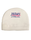 Hillary A Strong Woman Adult Fleece Beanie Cap Hat-Beanie-TooLoud-White-One-Size-Fits-Most-Davson Sales