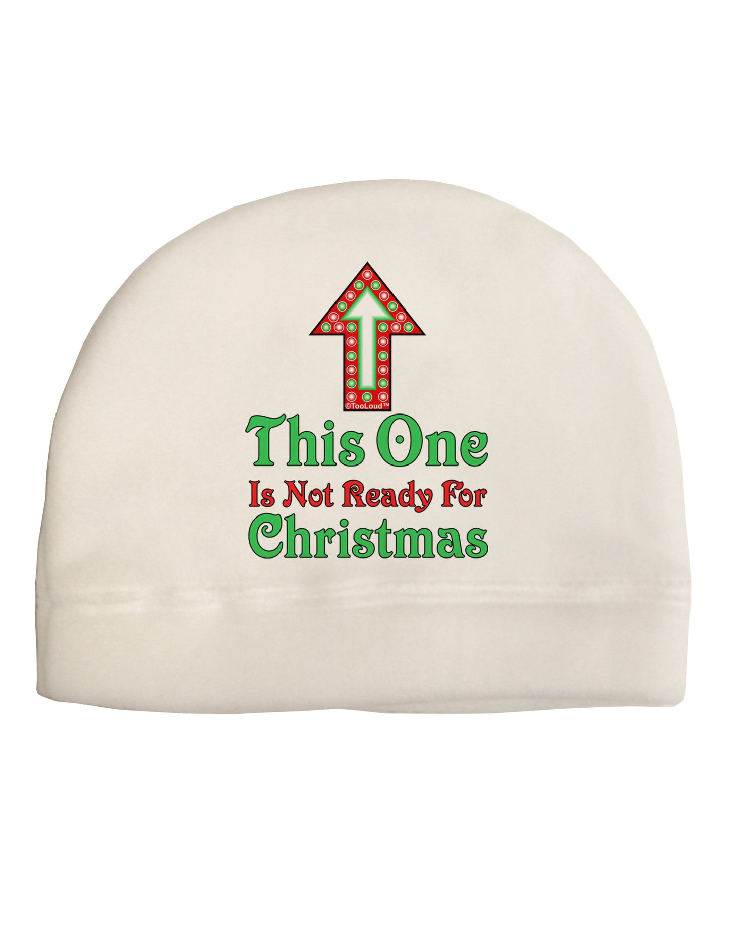 This One Is Not Ready For Christmas Adult Fleece Beanie Cap Hat-Beanie-TooLoud-White-One-Size-Fits-Most-Davson Sales