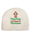 This One Is Not Ready For Christmas Adult Fleece Beanie Cap Hat-Beanie-TooLoud-White-One-Size-Fits-Most-Davson Sales