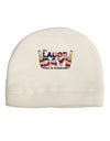 Labor Day - Celebrate Adult Fleece Beanie Cap Hat-Beanie-TooLoud-White-One-Size-Fits-Most-Davson Sales