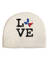 Texas Love Distressed Design Adult Fleece Beanie Cap Hat by TooLoud-Beanie-TooLoud-White-One-Size-Fits-Most-Davson Sales