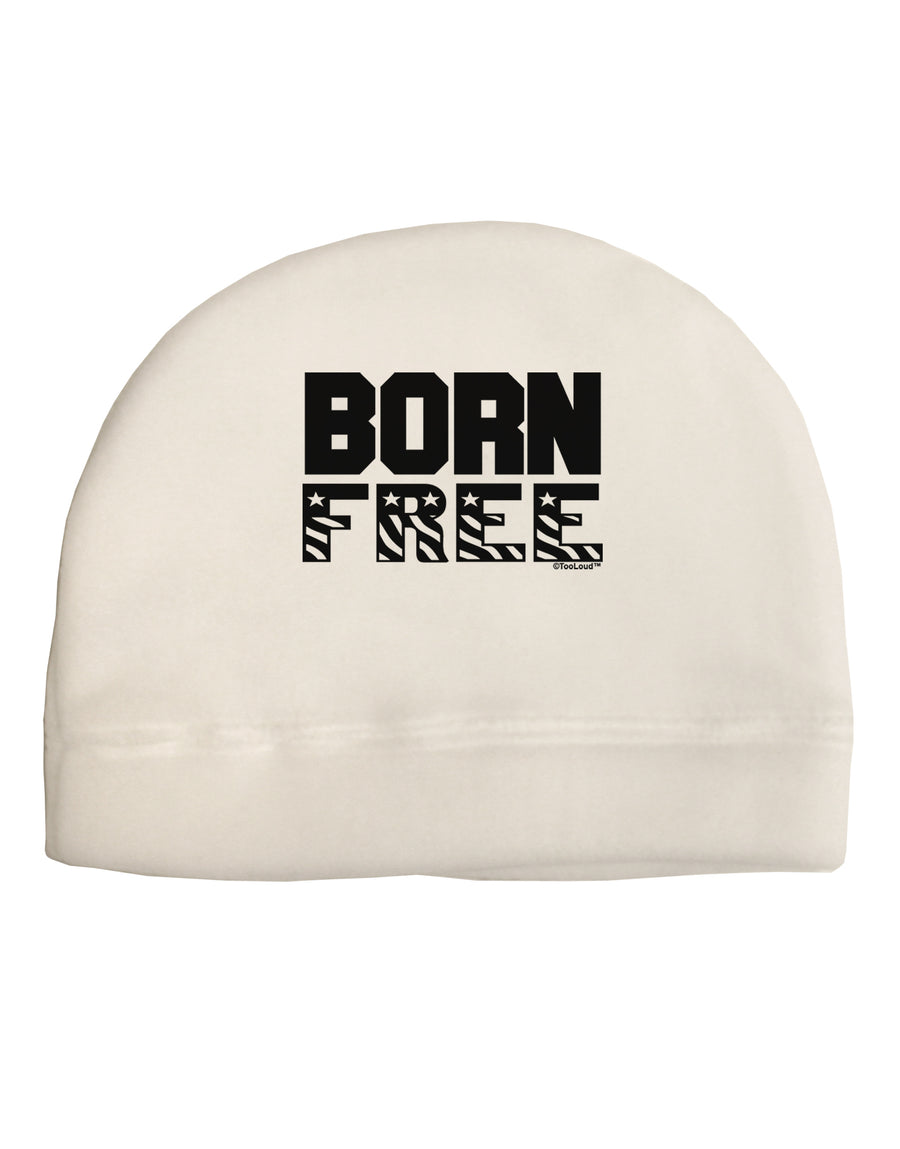 Born Free Child Fleece Beanie Cap Hat by TooLoud-Beanie-TooLoud-White-One-Size-Fits-Most-Davson Sales