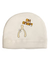 Oh Snap Wishbone - Thanksgiving Child Fleece Beanie Cap Hat-Beanie-TooLoud-White-One-Size-Fits-Most-Davson Sales