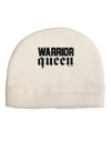 Warrior Queen Script Child Fleece Beanie Cap Hat-Beanie-TooLoud-White-One-Size-Fits-Most-Davson Sales