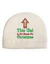 This Gal Is Not Ready For Christmas Adult Fleece Beanie Cap Hat-Beanie-TooLoud-White-One-Size-Fits-Most-Davson Sales