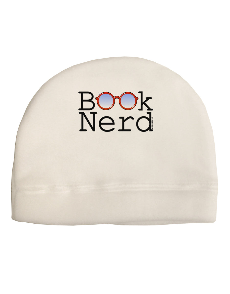 Book Nerd Adult Fleece Beanie Cap Hat-Beanie-TooLoud-White-One-Size-Fits-Most-Davson Sales