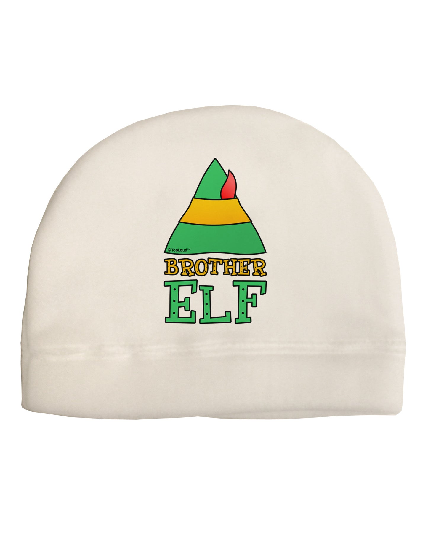 Matching Christmas Design - Elf Family - Brother Elf Adult Fleece Beanie Cap Hat-Beanie-TooLoud-White-One-Size-Fits-Most-Davson Sales