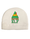 Matching Christmas Design - Elf Family - Brother Elf Adult Fleece Beanie Cap Hat-Beanie-TooLoud-White-One-Size-Fits-Most-Davson Sales