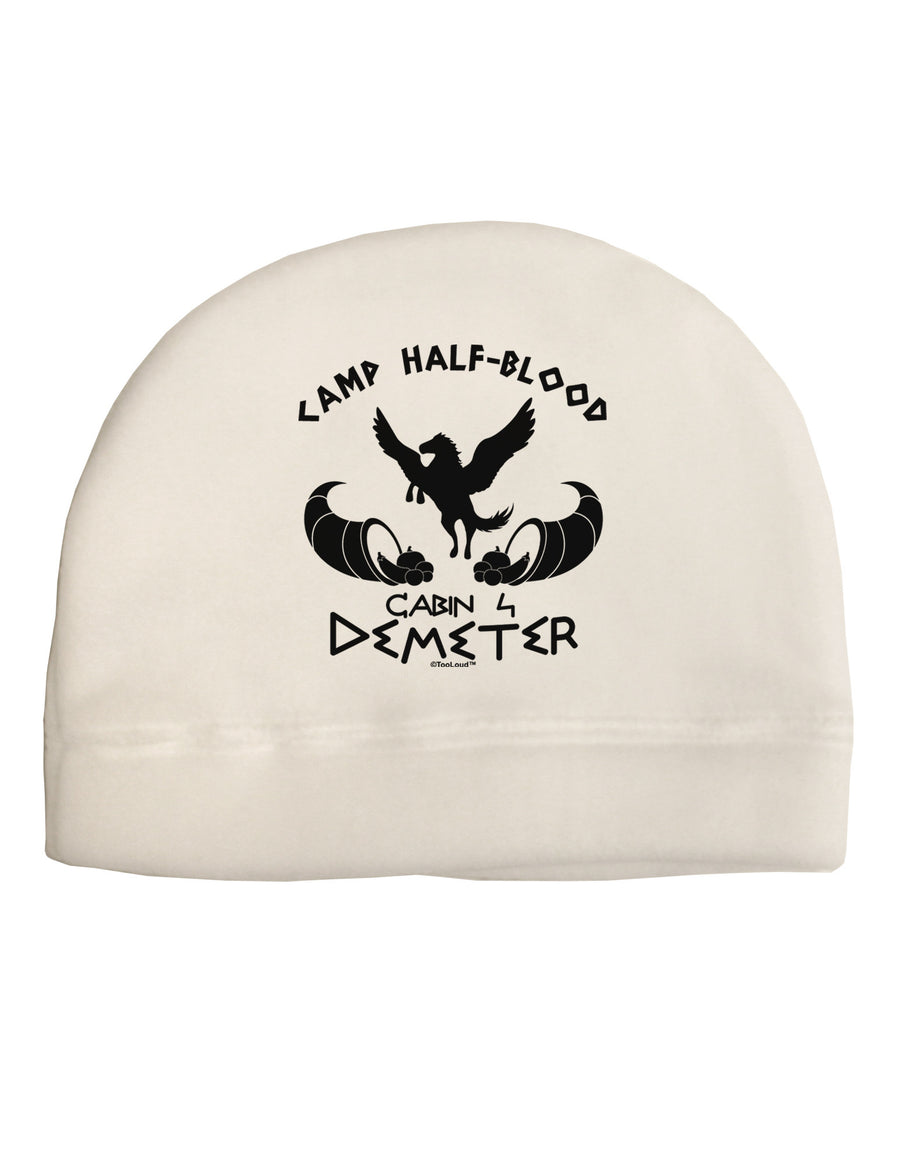 Cabin 4 Demeter Camp Half Blood Adult Fleece Beanie Cap Hat-Beanie-TooLoud-White-One-Size-Fits-Most-Davson Sales