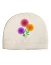 Crystal Dahlias Child Fleece Beanie Cap Hat-Beanie-TooLoud-White-One-Size-Fits-Most-Davson Sales