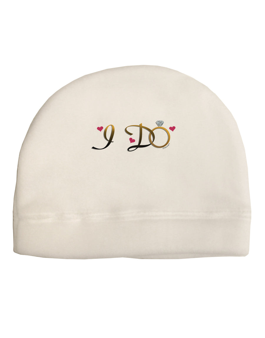 I Do - Bride Adult Fleece Beanie Cap Hat-Beanie-TooLoud-White-One-Size-Fits-Most-Davson Sales