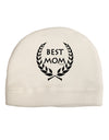 Best Mom - Wreath Design Adult Fleece Beanie Cap Hat by TooLoud-Beanie-TooLoud-White-One-Size-Fits-Most-Davson Sales