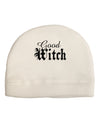 Good Witch - Halloween Text Adult Fleece Beanie Cap Hat-Beanie-TooLoud-White-One-Size-Fits-Most-Davson Sales