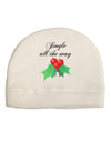 Jingle All the Way - holly Child Fleece Beanie Cap Hat-Beanie-TooLoud-White-One-Size-Fits-Most-Davson Sales