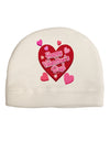 Happy Valentine's Day Romantic Hearts Adult Fleece Beanie Cap Hat-Beanie-TooLoud-White-One-Size-Fits-Most-Davson Sales