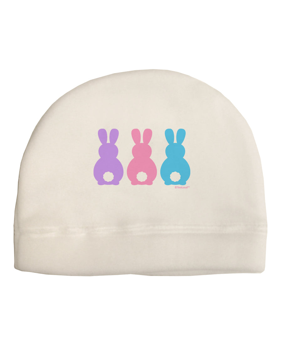 Three Easter Bunnies - Pastels Child Fleece Beanie Cap Hat by TooLoud-Beanie-TooLoud-White-One-Size-Fits-Most-Davson Sales