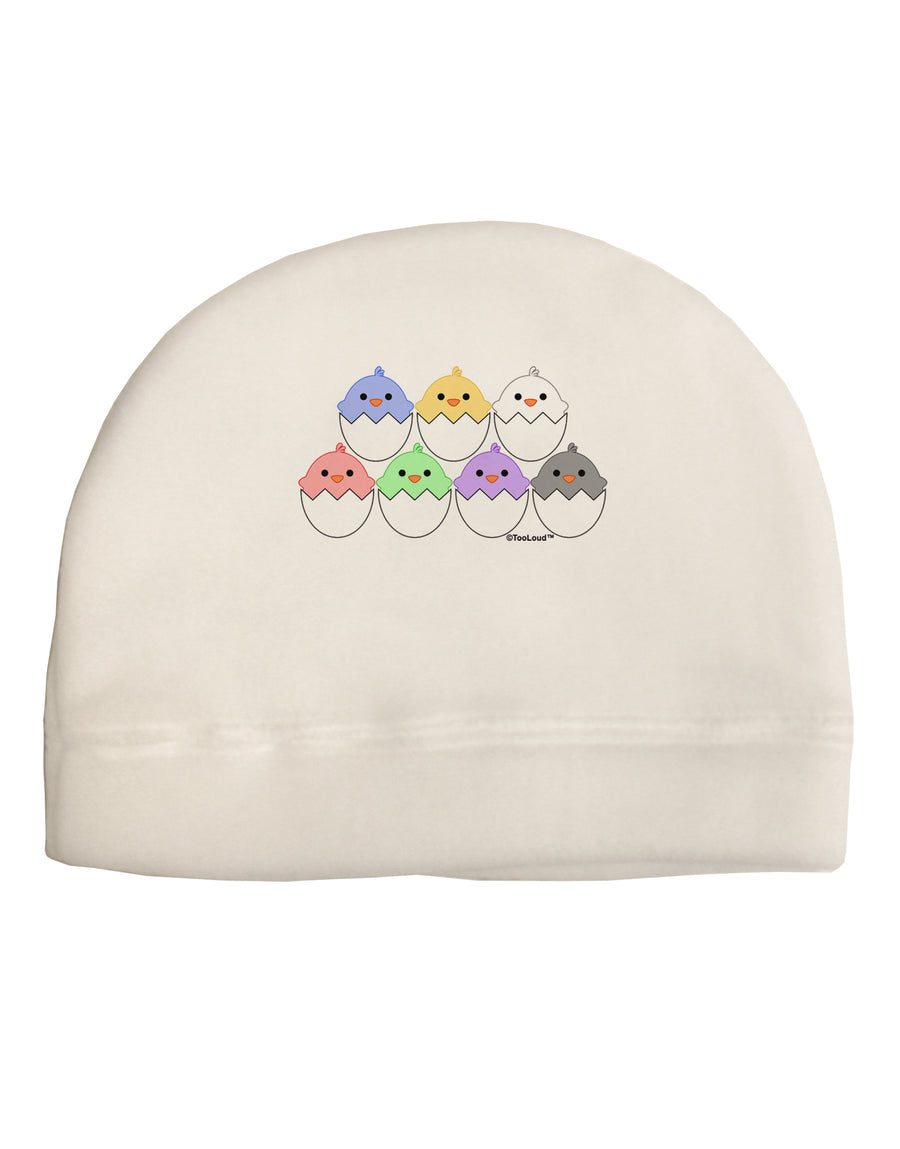 Cute Hatching Chicks Group Child Fleece Beanie Cap Hat by TooLoud-Beanie-TooLoud-White-One-Size-Fits-Most-Davson Sales