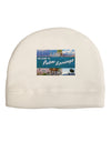 Welcome to Palm Springs Collage Adult Fleece Beanie Cap Hat-Beanie-TooLoud-White-One-Size-Fits-Most-Davson Sales