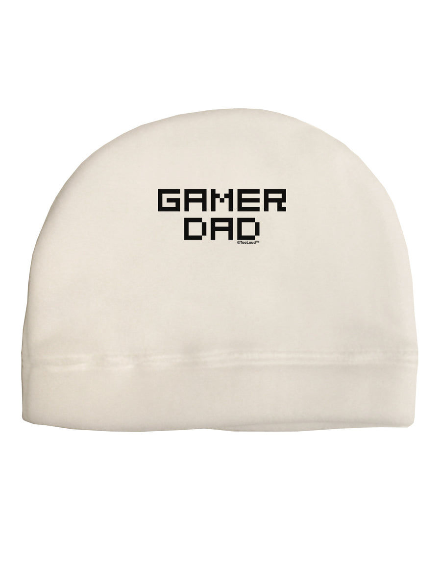 Gamer Dad Adult Fleece Beanie Cap Hat by TooLoud-Beanie-TooLoud-White-One-Size-Fits-Most-Davson Sales