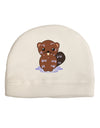 Cute Wet Beaver Adult Fleece Beanie Cap Hat-Beanie-TooLoud-White-One-Size-Fits-Most-Davson Sales