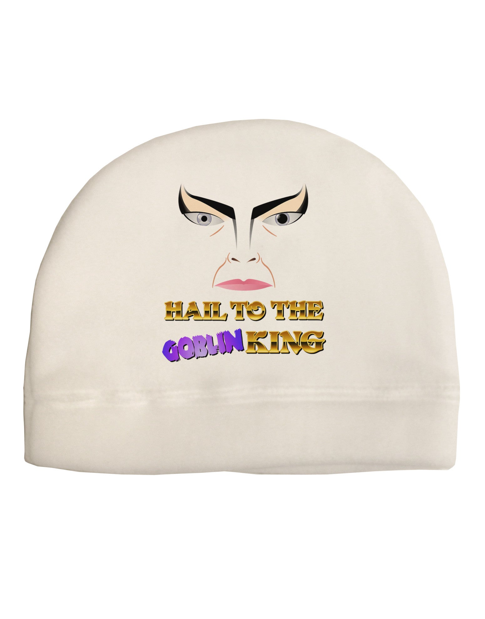 Hail to the Goblin King Adult Fleece Beanie Cap Hat-Beanie-TooLoud-White-One-Size-Fits-Most-Davson Sales