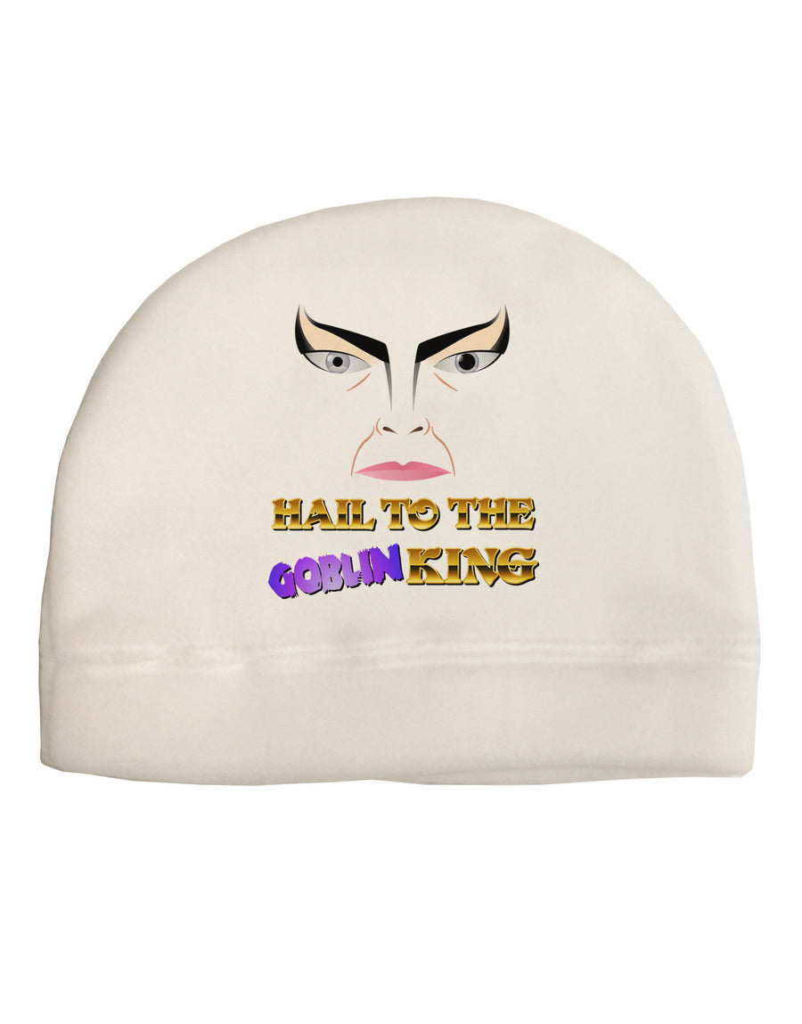 Hail to the Goblin King Adult Fleece Beanie Cap Hat-Beanie-TooLoud-White-One-Size-Fits-Most-Davson Sales