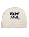 Come To The Dark Side - Tattoos Adult Fleece Beanie Cap Hat by-Beanie-TooLoud-White-One-Size-Fits-Most-Davson Sales