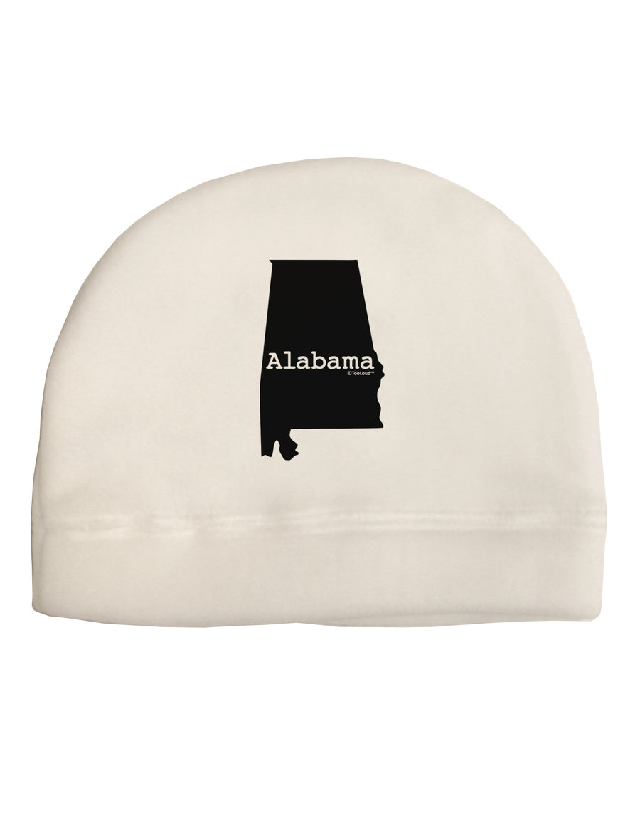 Alabama - United States Shape Child Fleece Beanie Cap Hat by TooLoud-Beanie-TooLoud-White-One-Size-Fits-Most-Davson Sales
