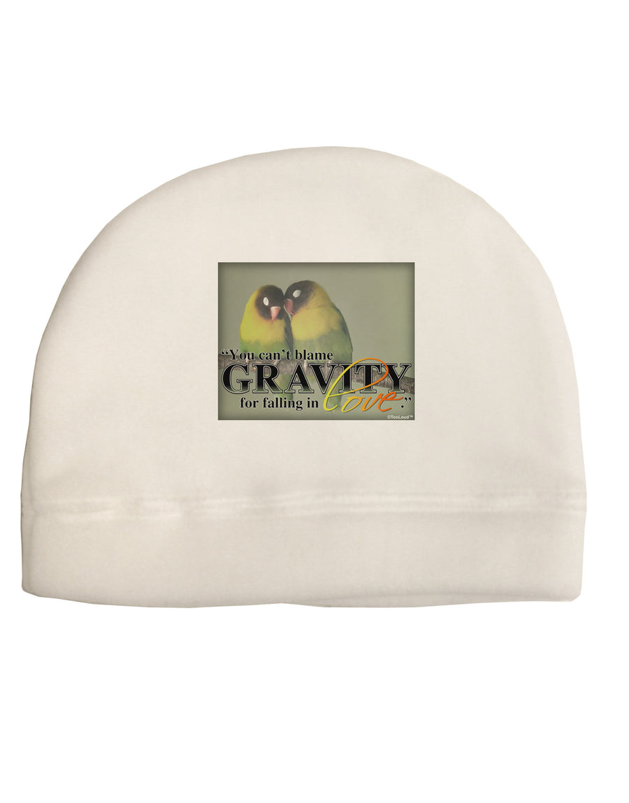 Can't Blame Gravity Child Fleece Beanie Cap Hat-Beanie-TooLoud-White-One-Size-Fits-Most-Davson Sales