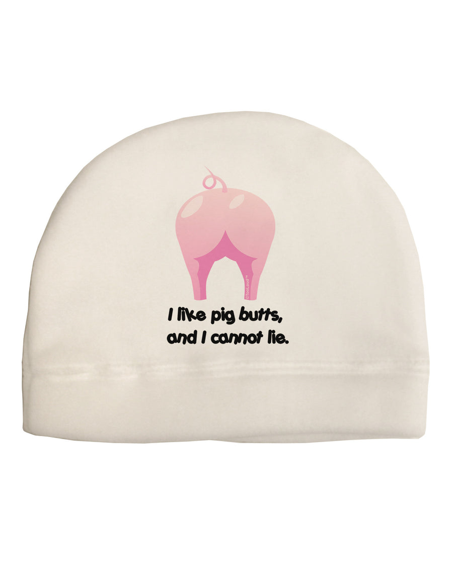 I Like Pig Butts - Funny Design Child Fleece Beanie Cap Hat by TooLoud-Beanie-TooLoud-White-One-Size-Fits-Most-Davson Sales