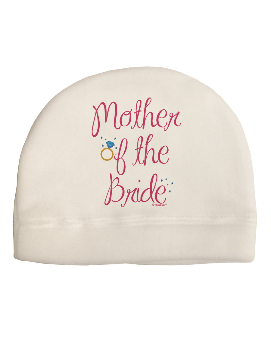 Mother of the Bride - Diamond - Color Adult Fleece Beanie Cap Hat-Beanie-TooLoud-White-One-Size-Fits-Most-Davson Sales