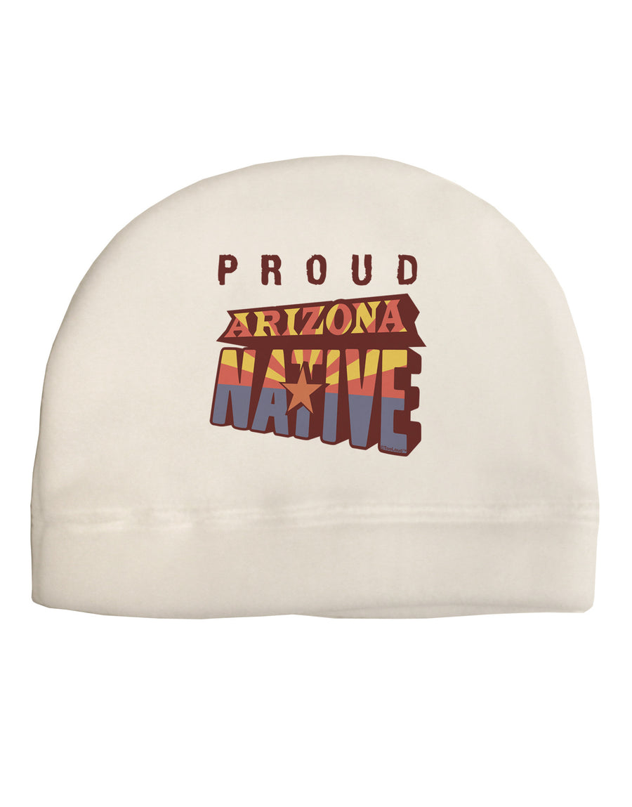 Proud Arizona Native Adult Fleece Beanie Cap Hat-Beanie-TooLoud-White-One-Size-Fits-Most-Davson Sales