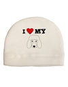 I Heart My - Cute Poodle Dog - White Child Fleece Beanie Cap Hat by TooLoud-Beanie-TooLoud-White-One-Size-Fits-Most-Davson Sales