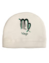 Virgo Symbol Adult Fleece Beanie Cap Hat-Beanie-TooLoud-White-One-Size-Fits-Most-Davson Sales