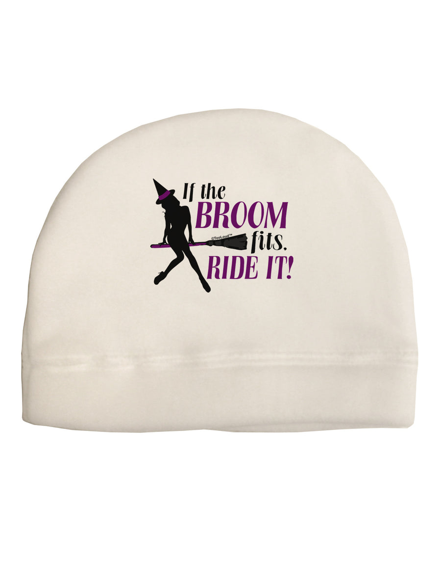 Ride It Purple Adult Fleece Beanie Cap Hat-Beanie-TooLoud-White-One-Size-Fits-Most-Davson Sales