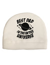 Best Dad in the Entire Universe Adult Fleece Beanie Cap Hat-Beanie-TooLoud-White-One-Size-Fits-Most-Davson Sales