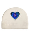 Water Droplet Heart Blue Child Fleece Beanie Cap Hat by TooLoud-Beanie-TooLoud-White-One-Size-Fits-Most-Davson Sales