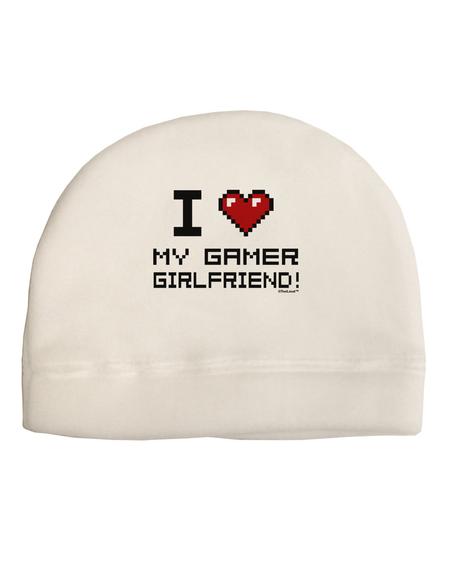 I Heart My Gamer Girlfriend Child Fleece Beanie Cap Hat-Beanie-TooLoud-White-One-Size-Fits-Most-Davson Sales